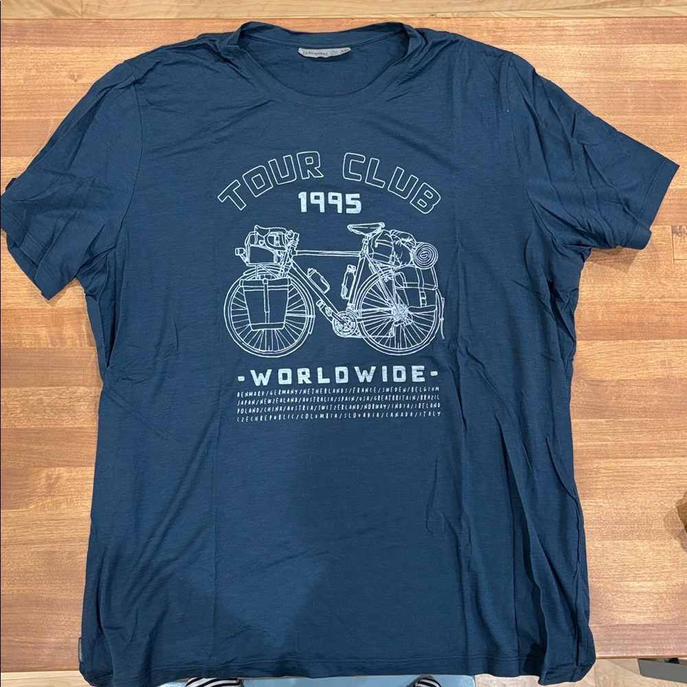 Icebreaker Tech Lite - 100% Merino T-Shirt - XXL - Slate Blue